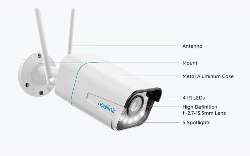 Camera wifi ngoài trời Reolink RLC 511W 5.0MP