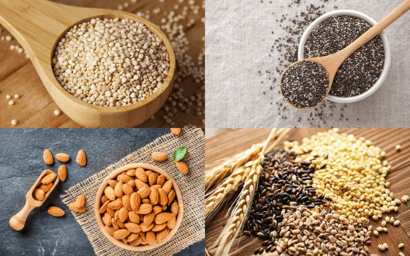 Các loại hạt và ngũ cốc nguyên hạt rất tốt cho sức khỏe