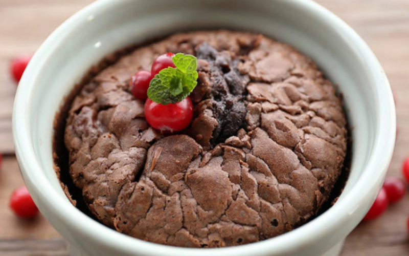 Lava Chocolate - Một trong các món bánh Eat Clean dễ làm
